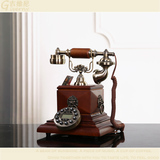 现代中式简约怀旧客厅样板间装饰电话机摆件角几床头柜装饰品摆设