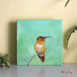 Birdy原创纯手绘动物油画遥望的鸟儿 个性创意家居装饰礼物油画