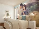 婚纱照片定做相片电视背景墙壁纸定制壁画客厅卧室床头无缝无纺布
