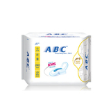 ABC纤薄棉柔排湿表层卫生巾 天然纯棉舒适含健康配方日用8片