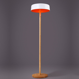北欧现代简约灯具白色落地灯实木地灯客厅卧室落地台灯蘑菇灯
