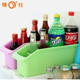 继红 加厚单层创意桌面置物架韩版多功能推拉式厨房杂物储物盒