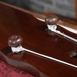 古琴桌古琴桌凳燕尾榫卯结构铁扇形烧桐古琴桌(选)Q7X