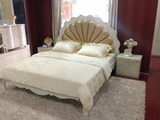 sunhoo玫瑰镀金风格 1.5/1.8米现代欧式床 烤漆卧室家具床13H001