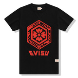 2016夏EVISU短袖T恤 陈冠希同步款个性方块男士修身t恤短袖