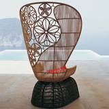 藤椅沙发椅设计师家具明清古典艺术风格单人椅子中式高背椅矮背