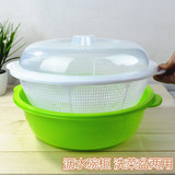 塑料碗柜厨房沥水碗架带盖碗 筷餐具收纳盒厨房置物篮洗菜盆果盘