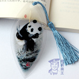 叶脉书签四川特产成都特色可爱熊猫纪念品送外宾中国风创意小礼品