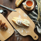 包邮 实木托盘水果板切菜板皮萨板厨房烘培专用面包木板 实木砧板