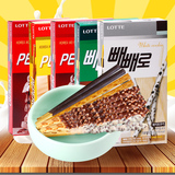 韩国LOTTE乐天巧克力棒组合160g5盒进口零食饼干礼品礼物韩国食品