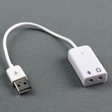 包邮 免驱外接USB声卡笔记本 USB耳机转接口转换器 电脑外置声卡