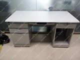 北京办公桌电脑桌铁皮办公桌1.2米1.4米加厚带抽屉钢制财务桌包邮