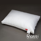 ROKA枕头枕芯羽丝绒酒店枕头可水洗柔软全棉白色枕芯一对正品成人
