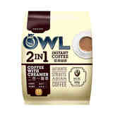 新加坡OWL猫头鹰咖啡无糖二合一无糖即溶速溶咖啡 整包360g含30包