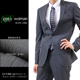 日本代购西装套装 秋冬 男士休闲西装 灰色条纹 修身潮流礼服