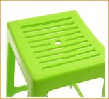 茶花塑料凳高凳家用加厚时尚成人条纹高凳子餐桌凳方凳防滑凳板凳