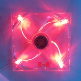 Antec/安钛克 12025红色灯风扇 12厘米透明红灯 鎌刀流 机箱风扇