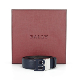 正品 BALLY巴利 男士 双面字母B针扣腰带皮带 B-BUCKLENAMEL 35 M