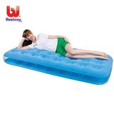 家用充气床垫户外彩色植绒水上充气垫床加厚儿童玩具成人游泳浮床