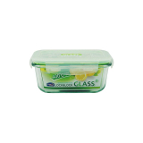 韩国乐扣格拉斯玻璃饭盒小长方形保鲜盒冰箱食品盒微波专用LLG423