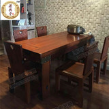 实木餐桌椅 老船木餐桌椅 古船木无孔餐台 可订做热销YX114