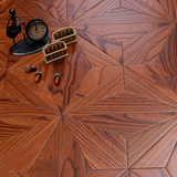 实木复合拼花地板 厂家直销 非洲楝木地暖艺术背景墙 圣象同质