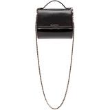 美国代购16春夏Givenchy Pandora Box 黑色皮革盒子锁链单肩包