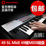 Novation 49 SL MKII 49键MIDI键盘 半配重打击垫控制器编曲演出