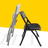 简约时尚会议椅办公椅折叠椅培训椅靠背椅带写字板椅子学习塑料椅