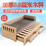 实木沙发床可折叠双人床1.8米1.51.2多功能两用储物简约单人沙发