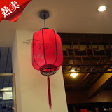 简约现代中式灯笼餐厅大厅客厅仿羊皮吊灯过道玄关走廊阳台灯具