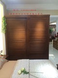 上海厂家直销环保可全屋定制老榆木实木衣柜开门移门衣柜壁柜顶柜