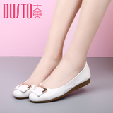 DUSTO/大东2016春季新款韩版低跟坡跟舒适女鞋单鞋DW16C3093A