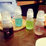 韩国ulzzang可爱超萌女学生创意小巧成人奶瓶吸管玻璃随手水杯子