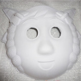DIY手绘 化妆舞会 纸浆面具 纸面具 纸脸谱 白色面具 空白面具