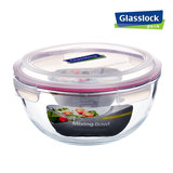 韩国保鲜盒带盖乐扣玻璃保鲜碗水果特大码大号冰箱蔬菜透明沙拉碗