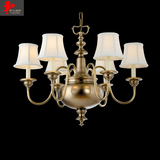 奢华全铜灯吊灯欧式复古铜灯创意新古典美式客厅灯餐厅灯具卧室灯