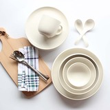 欧式简约陶瓷新骨瓷碗盘碟餐具套装 创意西餐碗碟厨房餐具
