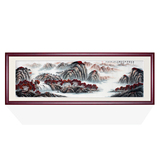 刘宗永装饰画客厅中国画手绘风景山水画中式办公室壁画字画小八尺