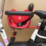 V8E踏板摩托车前置软垫座椅 电动车儿童椅子 高脚安全宝宝椅