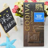 美国进口高迪瓦Godiva歌帝梵85%黑巧克力砖排块片休闲零食品烘焙