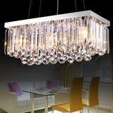 餐厅吊灯长方形创意简约吧台灯具饭厅灯现代水晶灯饰欧式吊灯