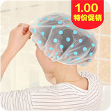 韩国时尚可爱防水浴帽 加厚成人女士洗头帽 防水洗澡帽子 沐浴帽