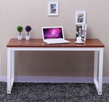 新款钢木电脑桌台式简易书桌时尚简约办公桌会议桌双人写字桌家用
