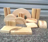 幼儿园原色积木 原木积木玩具 木制积木 大型实心积木木头 质量好