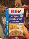 现货 德国喜宝HiPP有机谷物牛奶饼干燕麦晚安米粉高钙铁 6+ 安睡