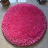 圆形地毯 客厅卧室电脑椅地毯加厚 弹力丝纯色加亮丝地毯可定制