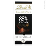 原装进口lindt瑞士莲85%特级可可黑巧克力100克排块零食 较重苦味