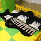 伊美芳妮 儿童沙发 皮加布 精品钢琴沙发 幼儿园组合小沙发家具