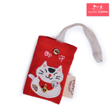 日本卡拉猫手工拼布护身福袋日式平安吉祥安康小孩宝宝护身符锦囊
